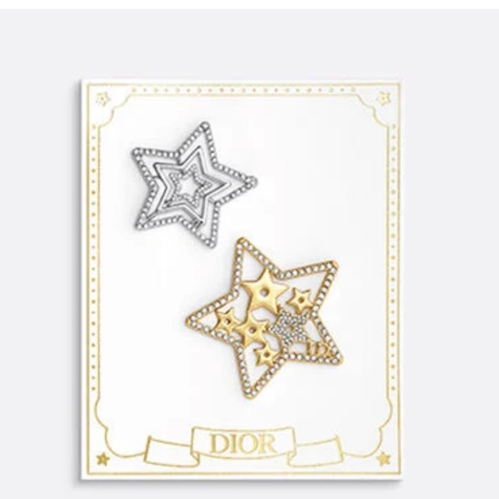 brand new Christmas Dior Hair Clips